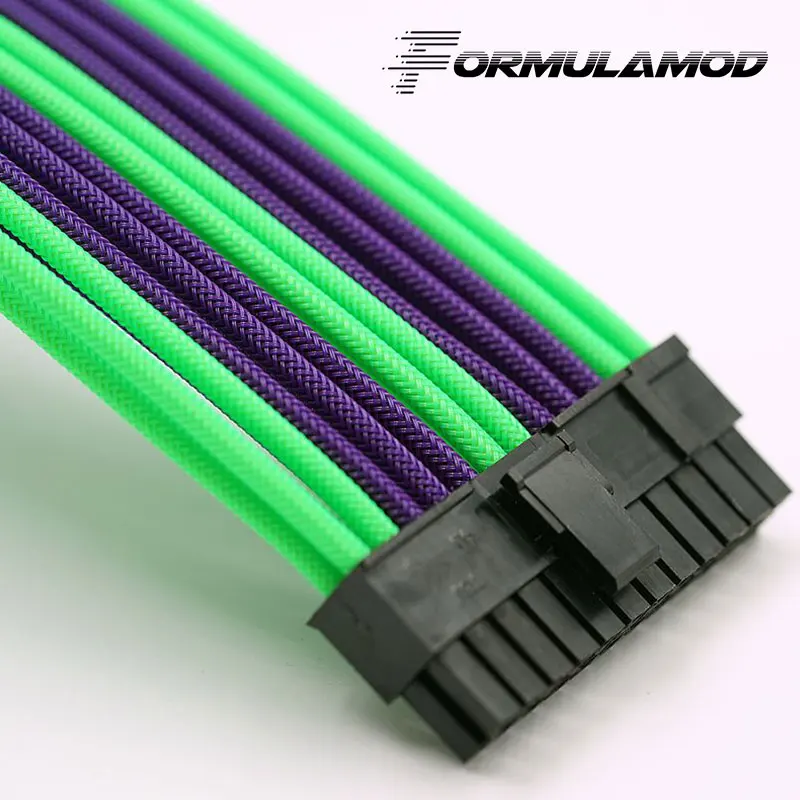 FormulaMod Fm-ATX24P-D ATX 24Pin материнская плата силовые удлинители 18AWG многоцветные