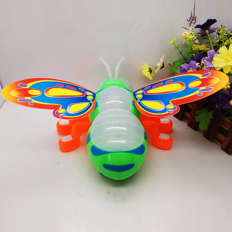Электрические игрушки для детей, милая пчелка, поет и танцует, со звуковыми огнями, для девочек и мальчиков, Детские Электронные Домашние жи... от AliExpress WW