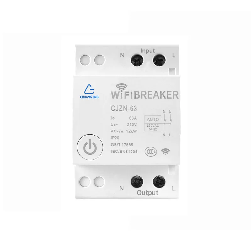 

Wifi Smart Home main switch one-button power-off circuit breaker, Intelligent Automatic re-closer Remote Control With Phone App