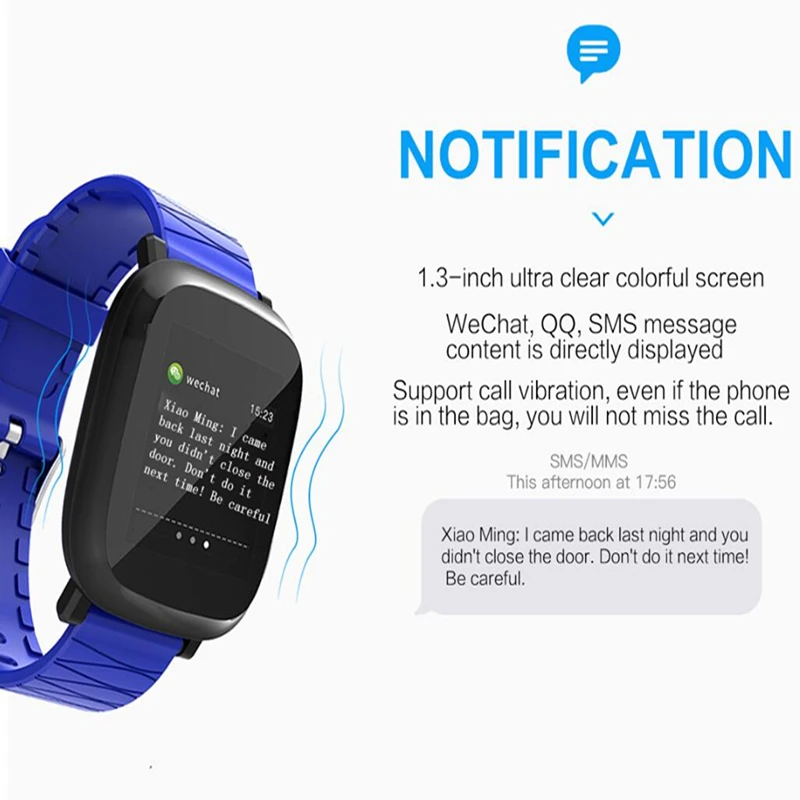 Wearpai M30 измерять кровяное давление умные часы IOS andriod цветной экран фитнес трекер