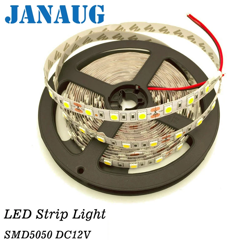 новогодние украшения 5050 RGB светодиодные полосы 5 м roll 60leds/м двойной pcb 3 фишки DC12V