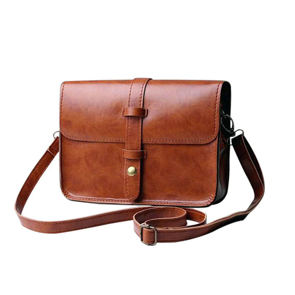 Ретро Для женщин Искусственная кожа и пуговицы сумка через плечо сумка|messenger bag|bag
