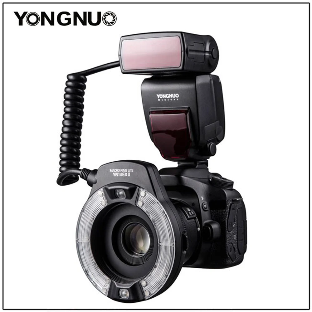 Yongnuo YN-14EX II ttl светодиодной вспышки Macro Ring Для Canon 6D 5D MARK IV 70D 200D t6 1300D 7D G7X mark ii |