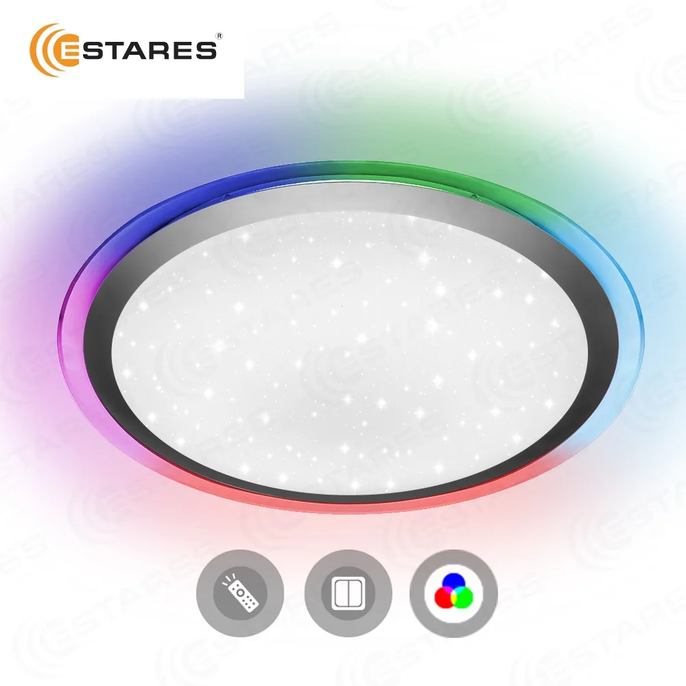 Estares Управляемый светодиодный светильник ARION 60W RGB R 535 SHINY 220V IP44 (новый размер)|light