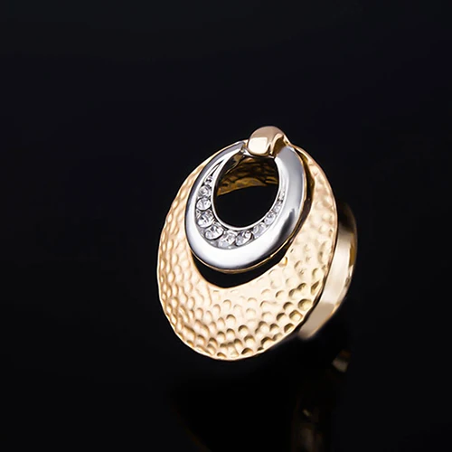 Леди Золотой Тон Луна Форма Цепочки и ожерелья браслет кольцо серьги свадебный