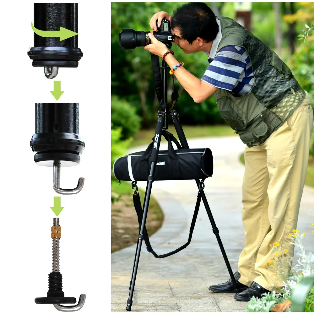 Professional Aluminium Alloy Tripod Kit Monopod For DSLR Camera Five Colors Available Light Compact Portable | Электроника