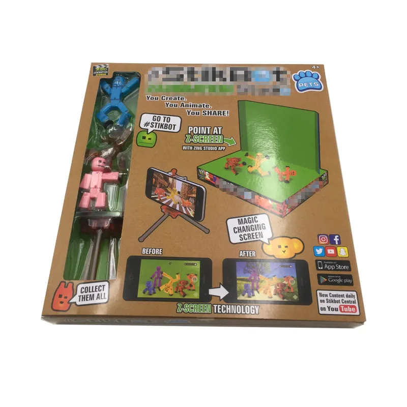 стикбот Экран анимационная студия игрушки сарай сделать стоп Плёнки с милые