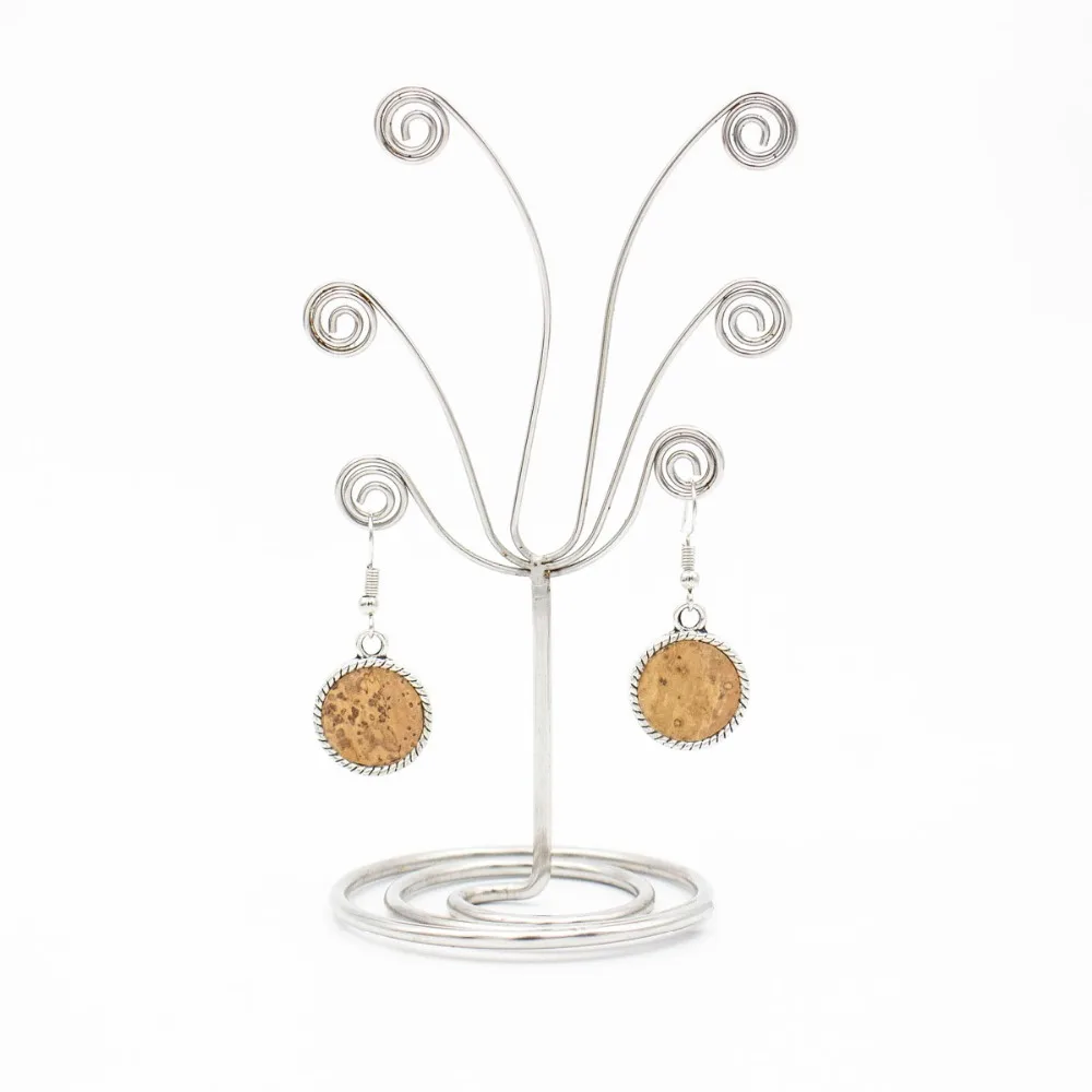 Женские серьги ручной работы из натуральной пробки в античном стиле | Украшения и