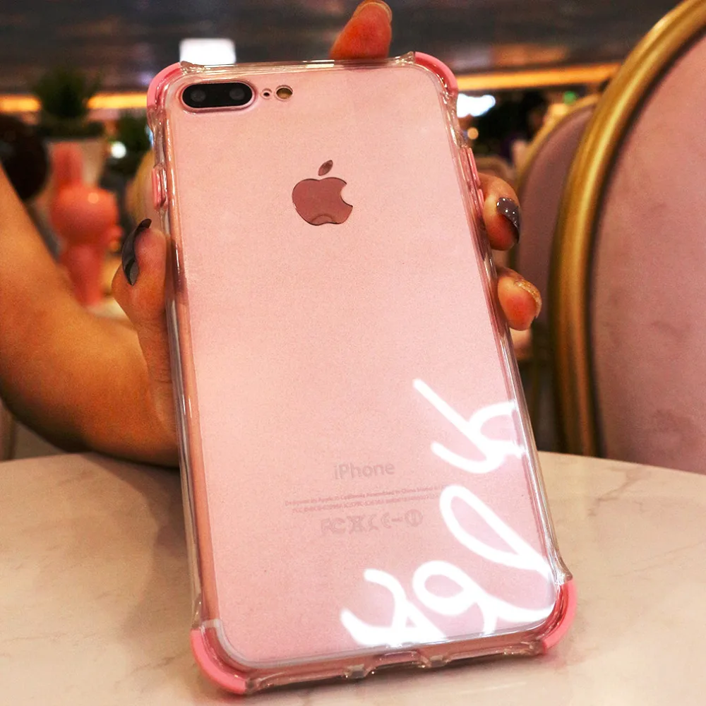 DIY акрил Shookproof чехол для Iphone 7 8 X XR MAX плюс 6 s 5 5S Роскошные Прозрачный кристалл