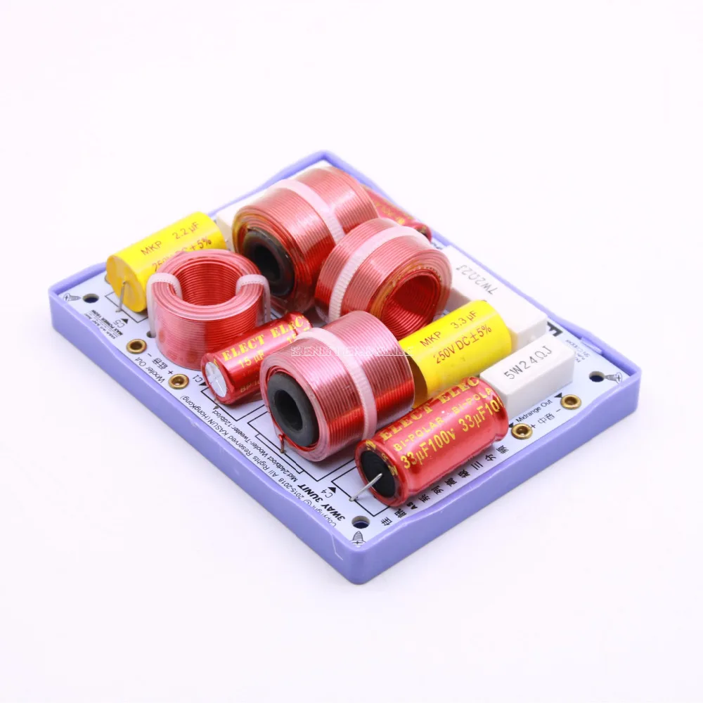 2pcs KASUN AS-33C 3 Way 3 блок Hi-Fi динамик кроссовер с делителем частоты фильтры