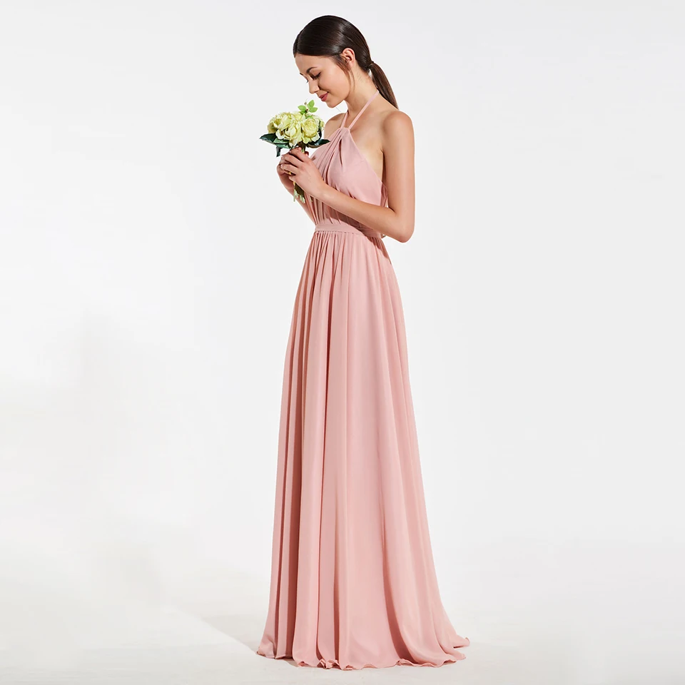 Элегантное легкое ТРАПЕЦИЕВИДНОЕ ПЛАТЬЕ Dressv для подружки невесты без рукавов с