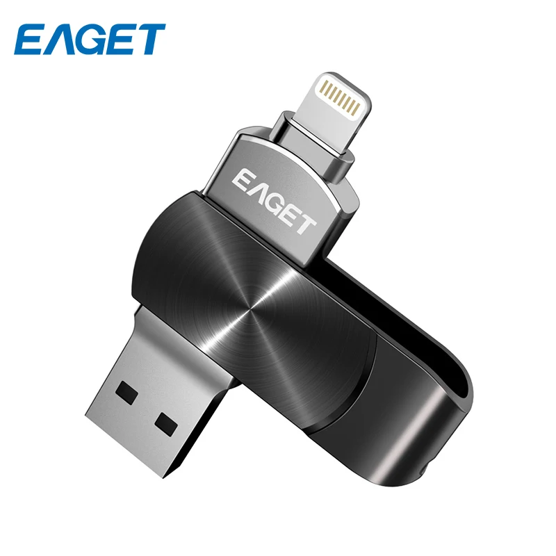 Флешка Eaget i66 USB/Lightning 64 ГБ. Сертификация Apple MFI USB 3.0|USB флэш-накопители| |