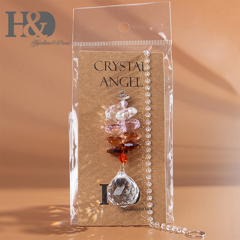 H &amp D хрустальная люстра шар Ловец Солнца висячий орнамент Радужное окно Suncatcher