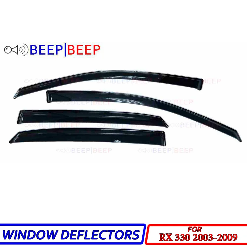 

Дефлекторы окон для Lexus RX330 2003-2009, автомобильный дефлектор для защиты от ветра, защита от солнца, защита от дождя, вентиляции, козырек, накладк...