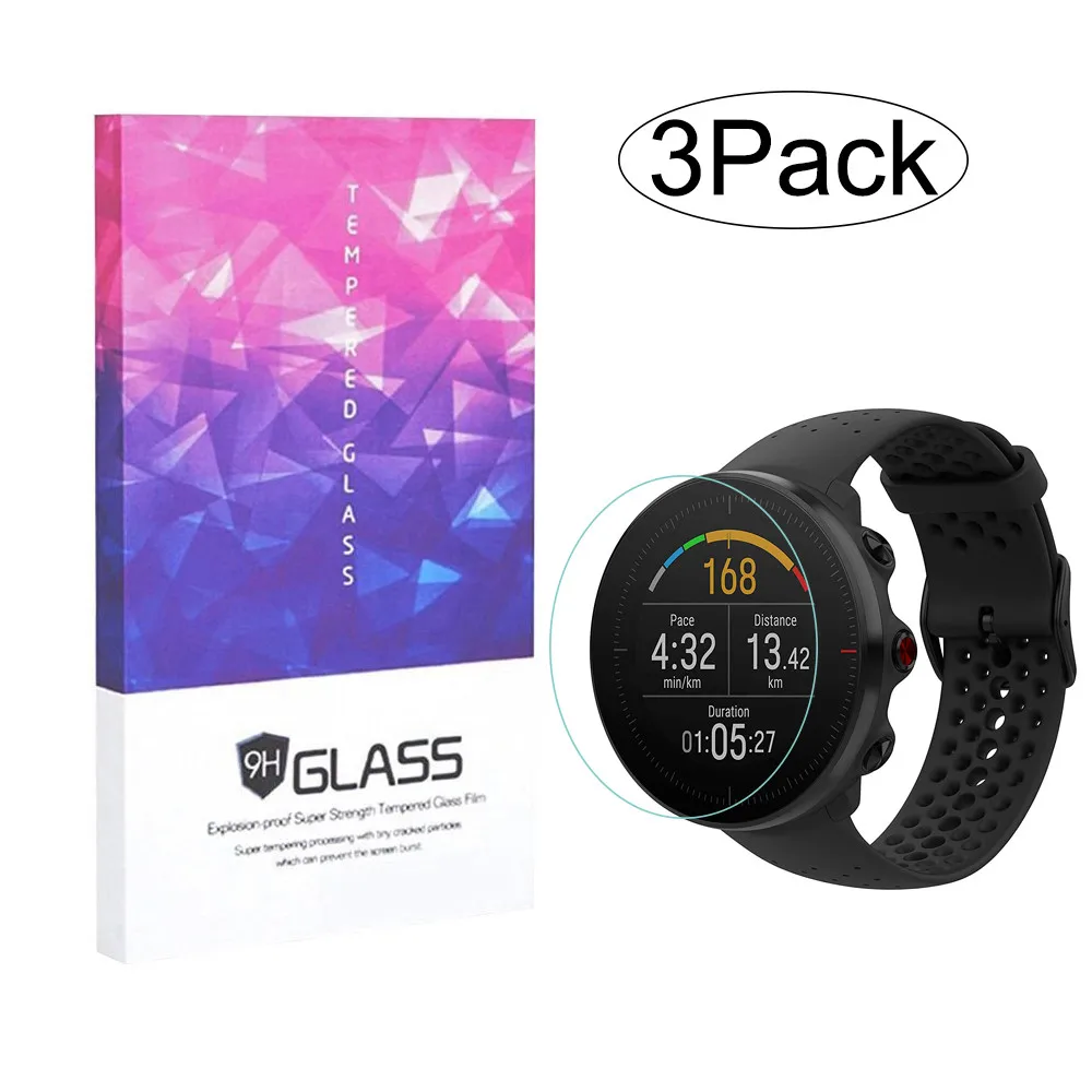 Защита для экрана закаленное стекло POLAR Vantage M Smartwatch 9H 2.5D прозрачная