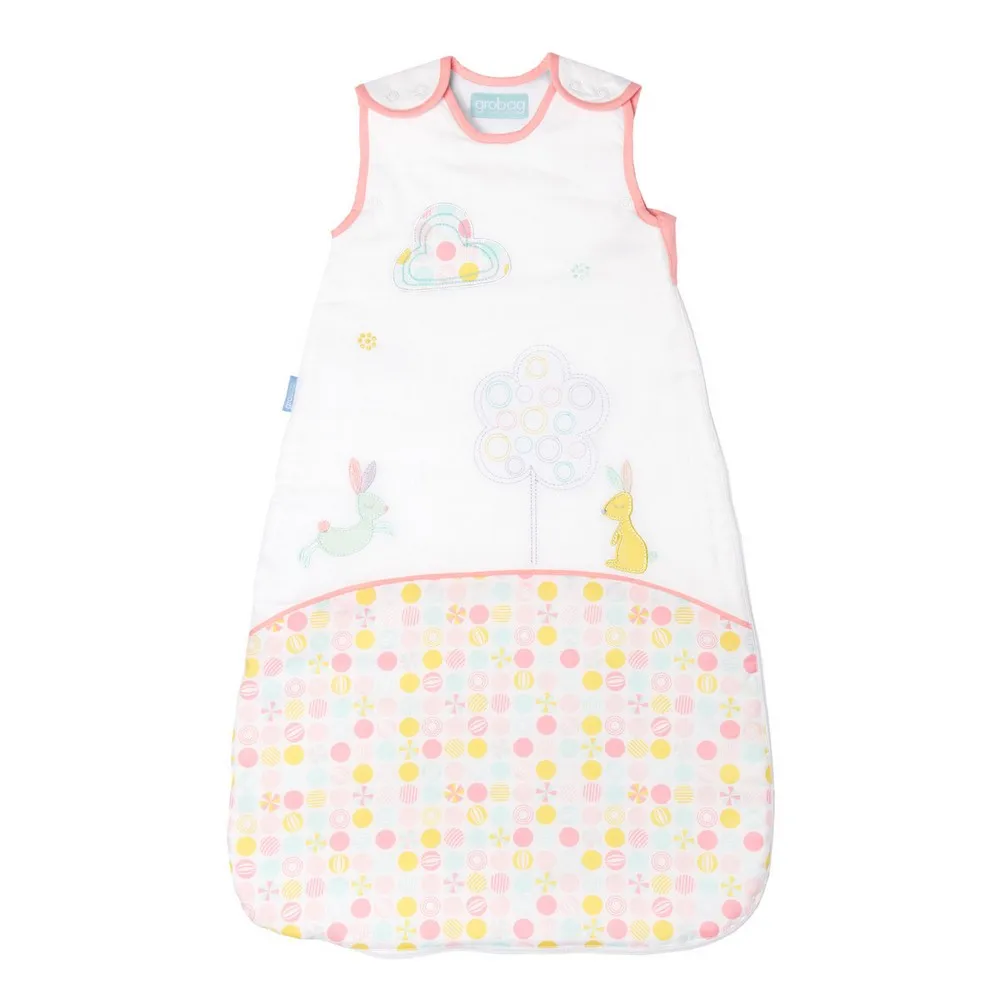 Детский спальный мешок Gro Company Blossom Bunny из чистого хлопка 2 5 Tog18 36 месяцев|Спальники|