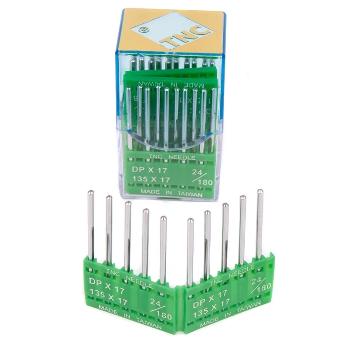 043384 10pcs 180-24 20 шт./упак. высокое качество Triumph DPx17 бренд машина R с высоким сопротивлением иглы для промышленных швейных машин - Цвет: 043384 10pcs 180-24