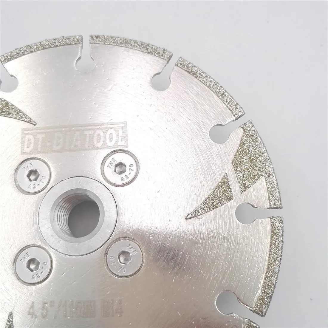 Бриллиантовый режущий диск с гальваническим покрытием, 2 шт./шт., 115 мм, резьба M14, 4,5 дюйма, лезвие для шлифовальной пилы для мраморного камня от AliExpress WW