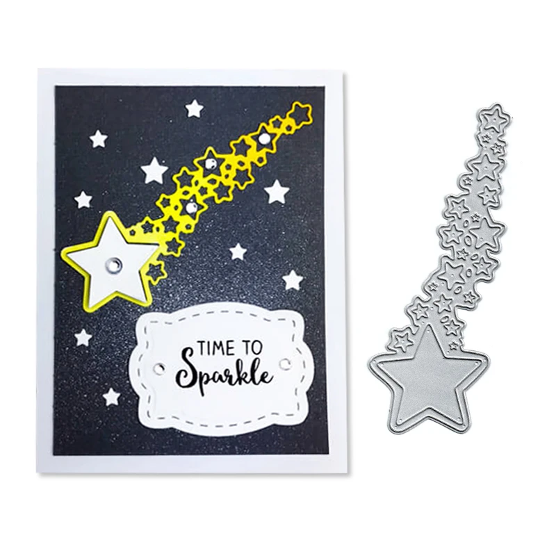 

Julyarts 45*140mm Carbon Steel Stars Metal Cutting Dies Scrapbooking for Paper Cards Making New Arrivals
