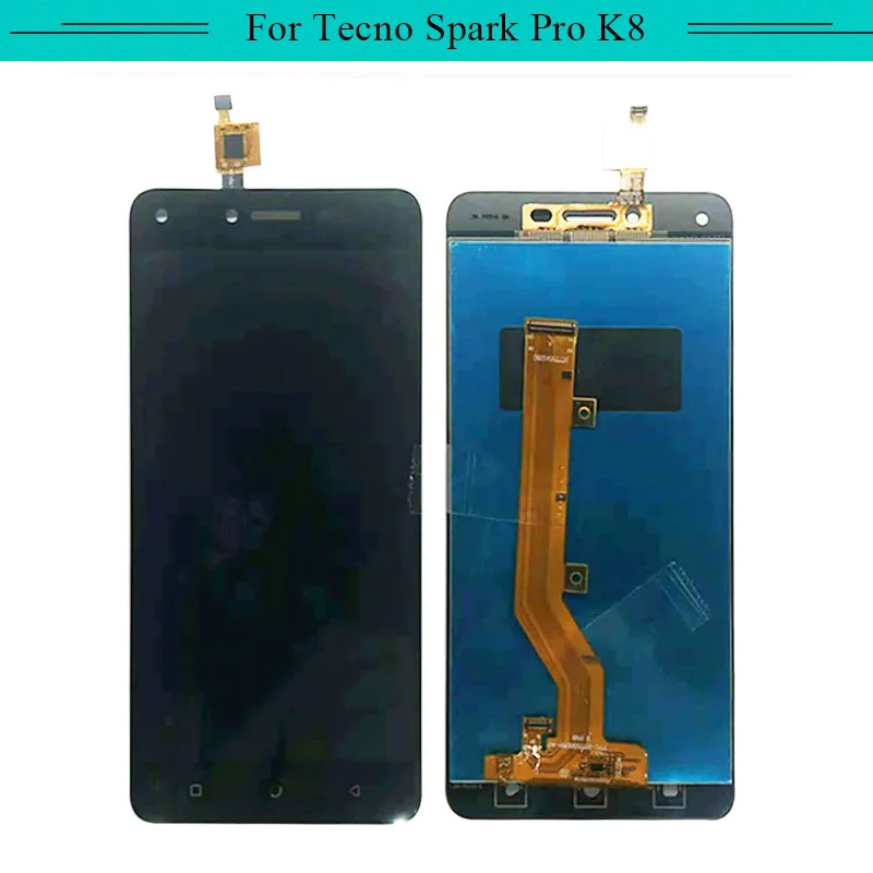 Протестировано 1 шт. для Tecno Spark Pro k8 ЖК дисплей в сборе комплекте дигитайзер с