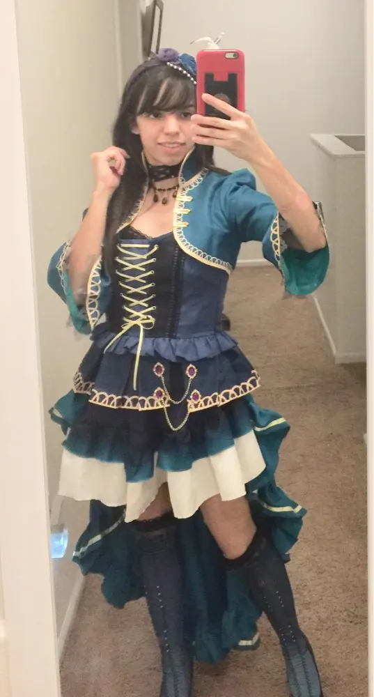 CGCOS костюм для косплея Bang Dream! Roselia Opera of the wastreland Minato Yukina платье на Хэллоуин Рождество