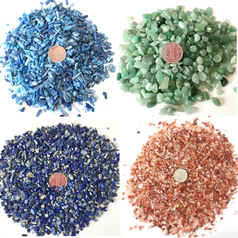 100 г Природных Упали Фишек Раздавленные Камень Исцеление Рейки Кристалл