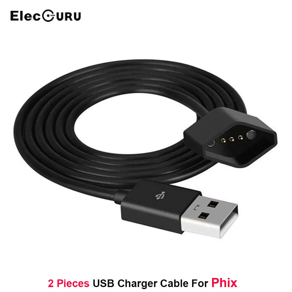 2 шт. USB зарядное устройство для электронной сигареты PHIX черный 50 см кабель