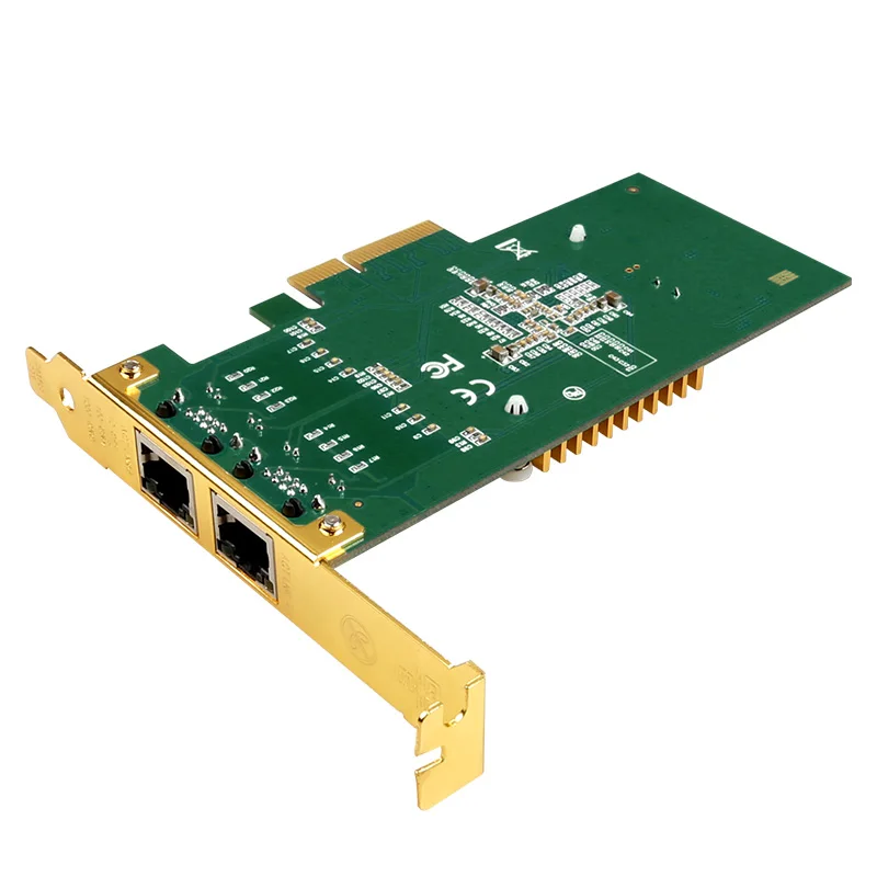 Набор микросхем Intel i350t2 для настольных ПК сетевая карта Gigabit PCI E 1000 Мбит/с двойной