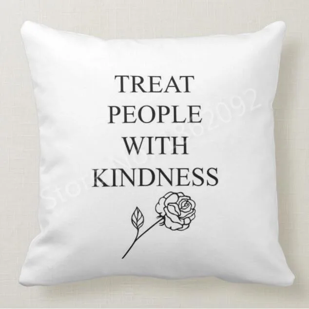 New Harry Styles Treat People with Kindness Throw Pillow Case Cushion Cover Nice Birthday Gifts for Sister Girl 18&quot | Дом и сад