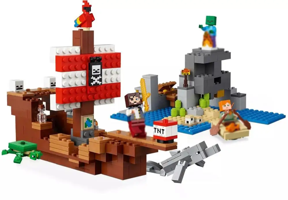 Legoings Новинка! 2019 Бела набор &quotПиратский корабль&quot модель строительные блоки 21152