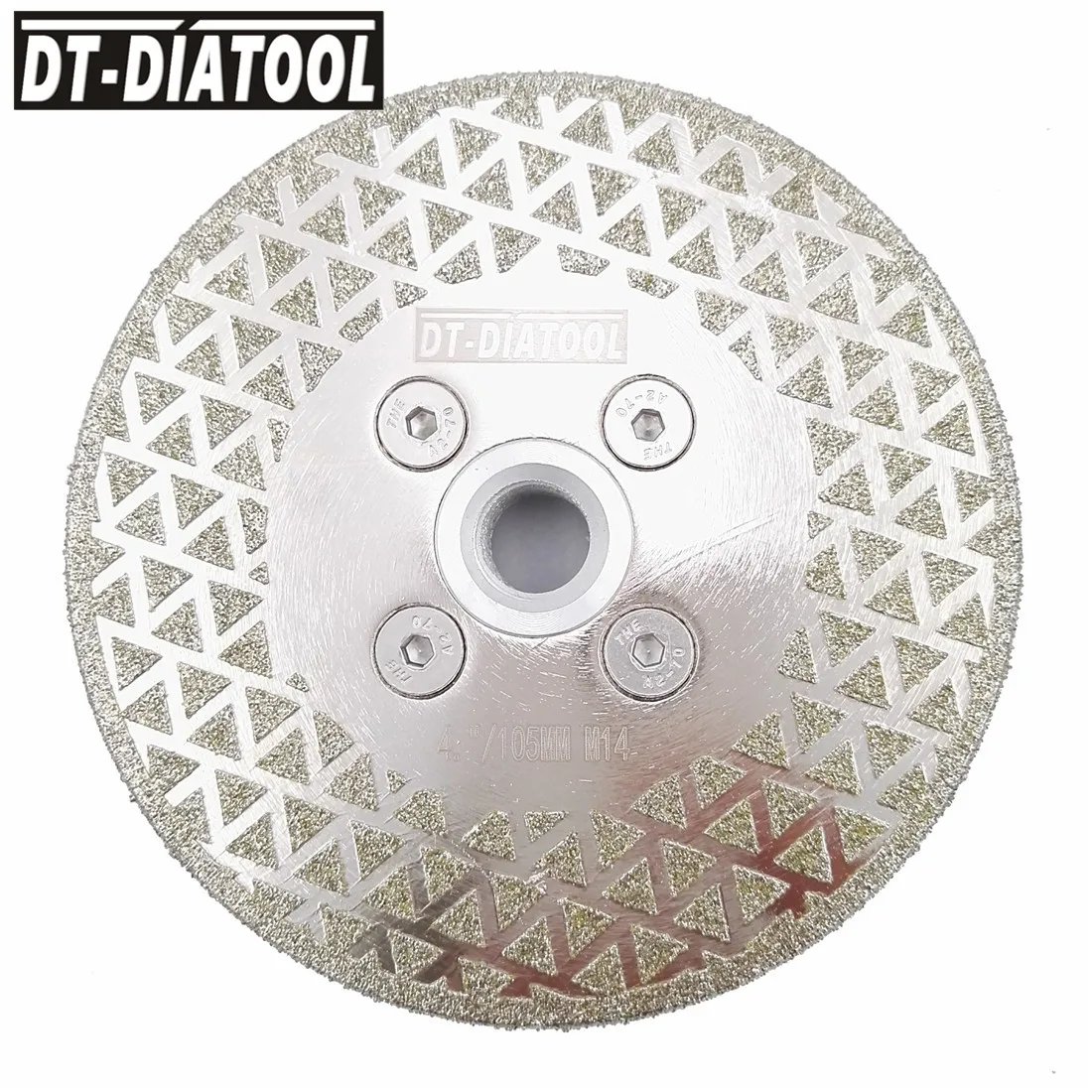 

DT-DIATOOL 1pc Electroplated Diamond Cutting & Grinding Blade M14 flange for tile Marble Single Side Coated Diamond Saw Blade