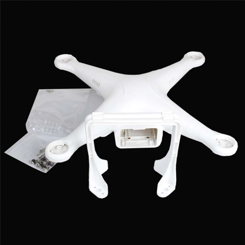 DJI Phantom 2 стандартный корпус Корпуса Крышка квадрокоптера запасные части DJI-PTM08 Верхняя Нижняя крышка с шасси - Цвет: Белый