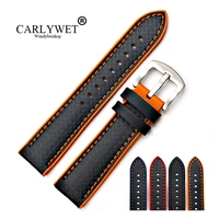 carlywet 20 22mm wholesale silicone rubber waterproof replacement wrist watch band strap belt for dayjust tudor omega