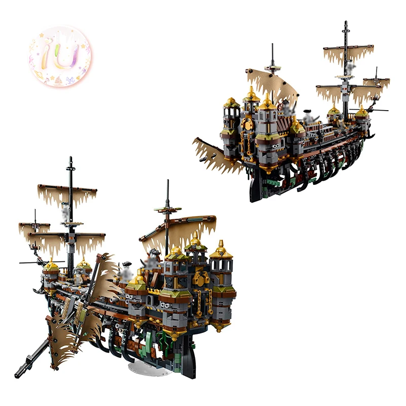 Legoings 71042 Пираты Карибского моря Silent Mary модель строительные блоки подарок на день