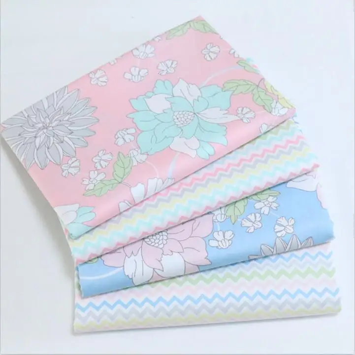 2017 4pic/lot 40*50cm New arrival cotton fabric costura for Handmade Pillowcases twill tissu sewing Child quilt Patchwork E002 | Дом и сад