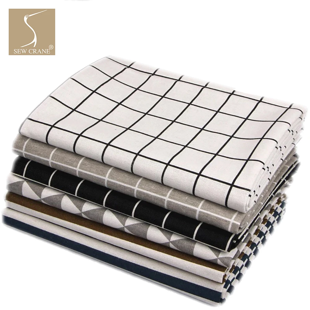 Женская сетчатая квадратная полоса серая ткань черная базовая белая сделай сам