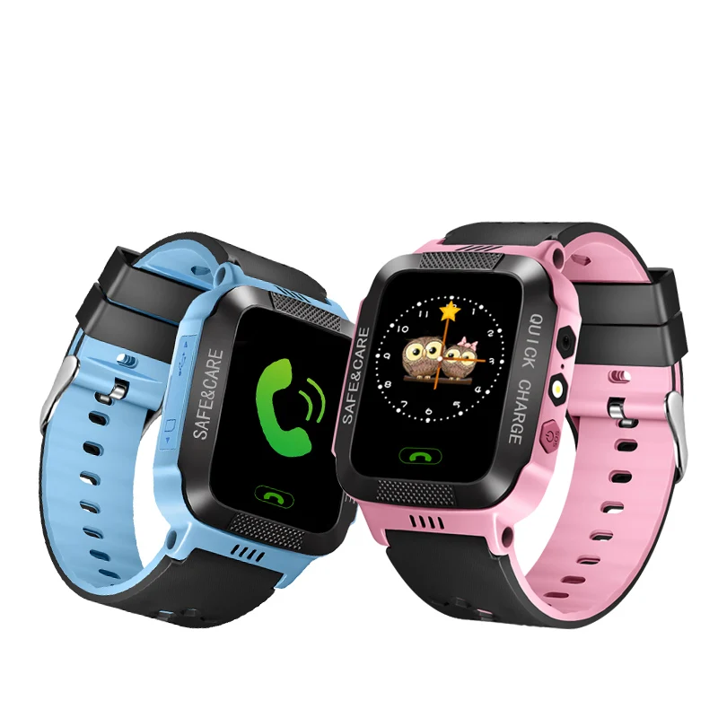 

IYURNIXNUHS Touch Screen Smart Watch with Camera Flashligh SOS Call Location Device Tracker for Kid Monitoring YS21S