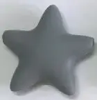 Dim Gray 1 шт., не содержит Бисероплетение BPA,, пищевые силиконовые бусины с пятиконечной звездой, нетоксичные силиконовые бусины в форме звезды для прорезывания зубов, Детские бусины для жевания - Цвет: Dim Gray