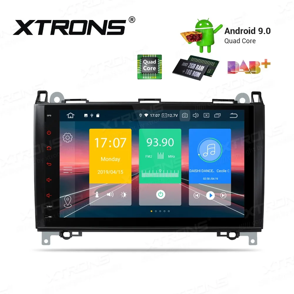 Автомобильный стерео Мультимедийный Плеер XTRONS Plug & Play Android 9 0 для Mercedes Benz W245 W169 W906