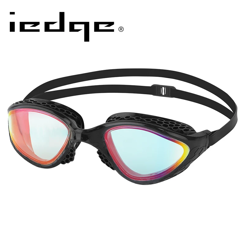 

LANE4 iedge Swimming Goggles ,Mirror Lenses, Patented Gaskets, Triathlon, UV Protection, For Adults Women Men #VG-945 Red