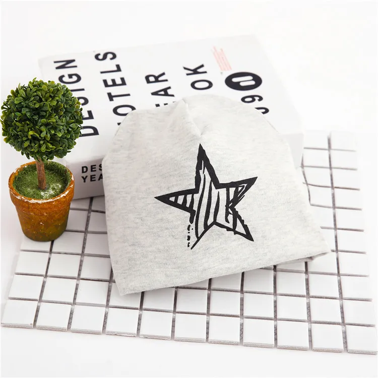 star hat Сезон весна-осень-зима; плотный бархатный шарф; шапка; комплекты из двух предметов; Детские хлопковые шапки с воротником; Детские теплые аксессуары с героями мультфильмов - Цвет: star hat