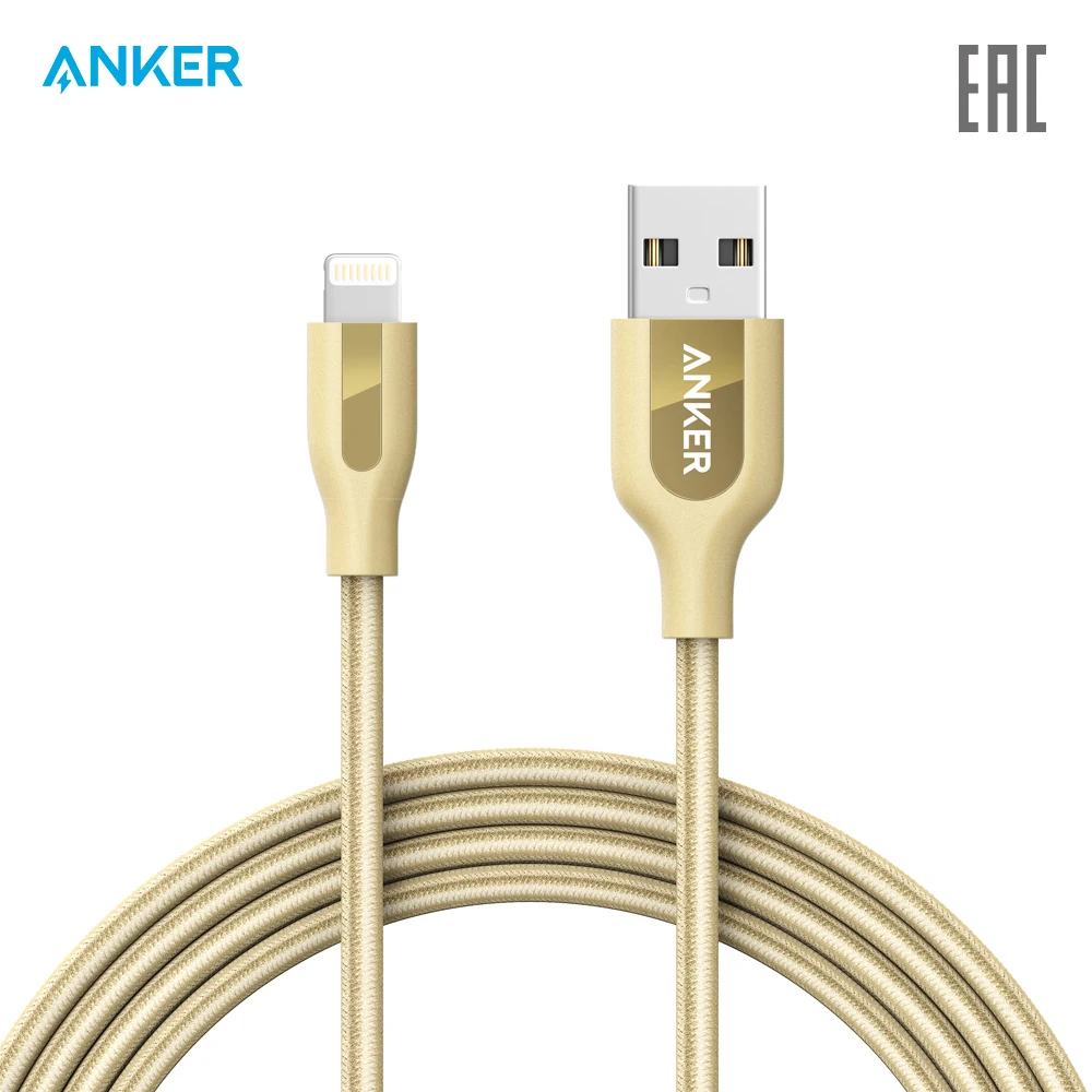 Кабель Anker PowerLine+ Lightning 1 8м прочный официальная гарантия быстрая доставка|Кабели