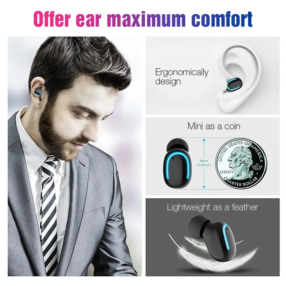 HESTIA Q32 Bluetooth 5 0 беспроводные наушники TWS спортивные гарнитура футляр для наушников