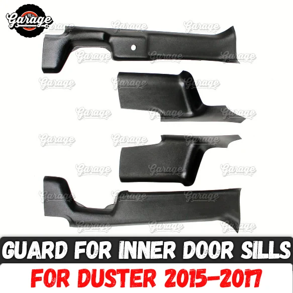 

Guards of inner door sills for Renault / Dacia Duster 2015-2017 ABS plastic accessories protect of carpet car styling tuning