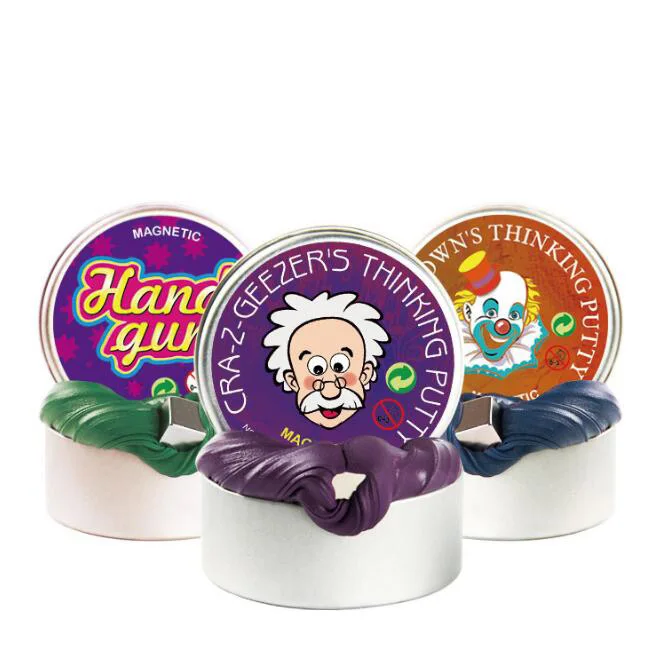 Ручной Шпатлёвки бренд DIY слизь Playdough Магнитный резиновые грязи сильный