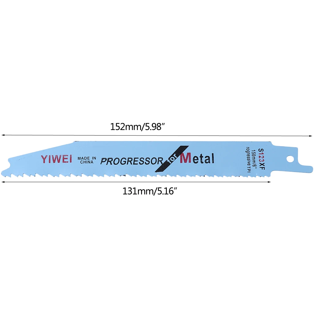 

2021 New Arrival 5Pcs/set 152mm 6" Progressor Reciprocating Saw Blades S123XF For Metal Cutting