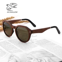 cool men and women sunglasses polarized ebony laminated wood plate legs sunglasses retro gray lens glasses uv400 gafas de sol