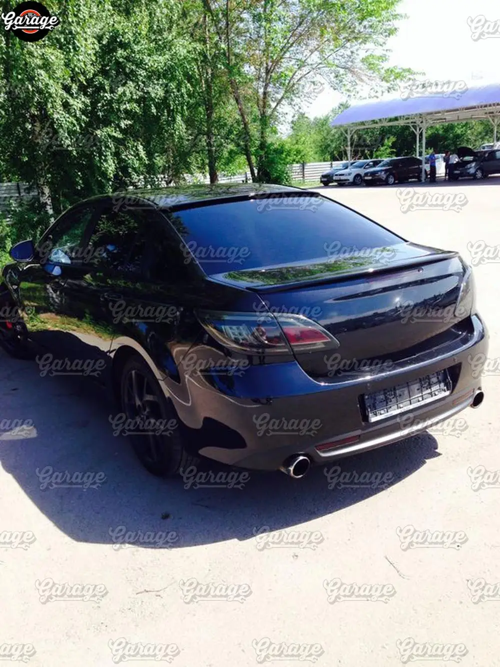 Спойлер на заднее окно чехол для Mazda 6 2007 2012 ABS пластик навес Аэро крыло литье