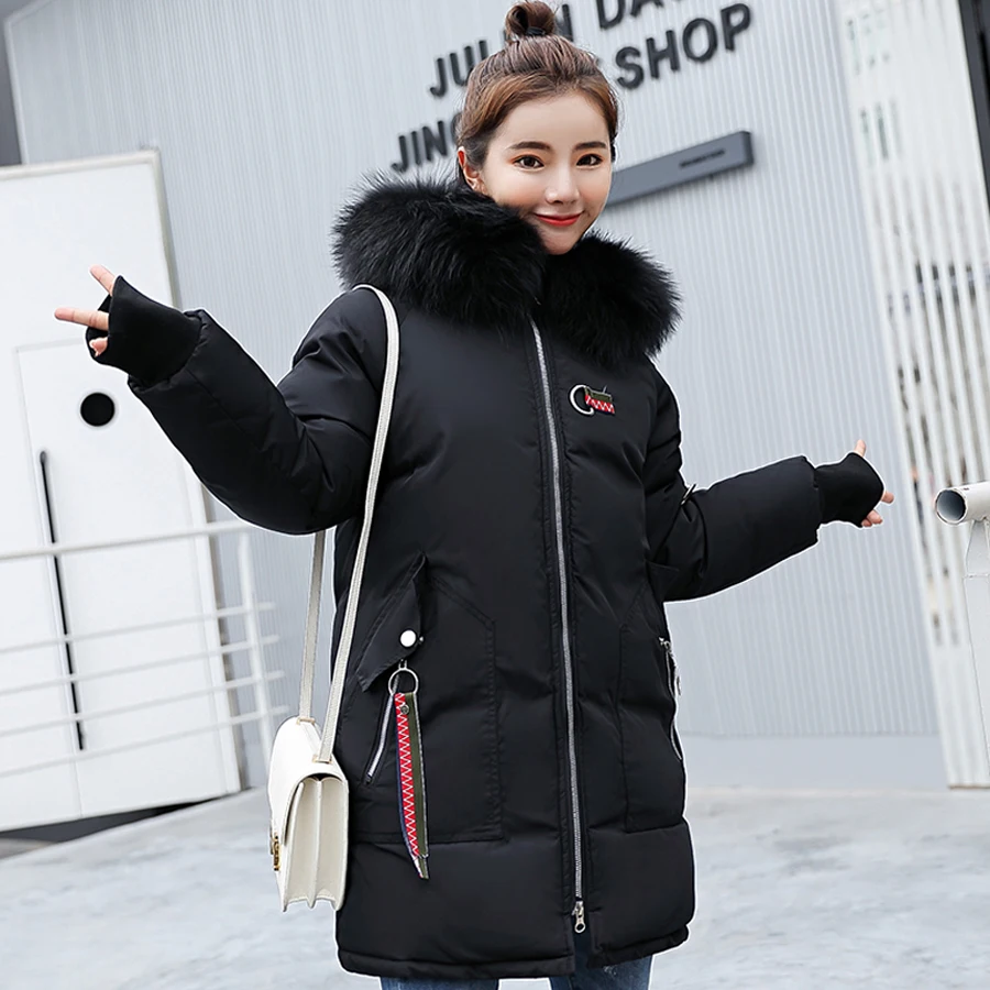 Зимнее Новое модное женское длинное стеганое пальто большого размера