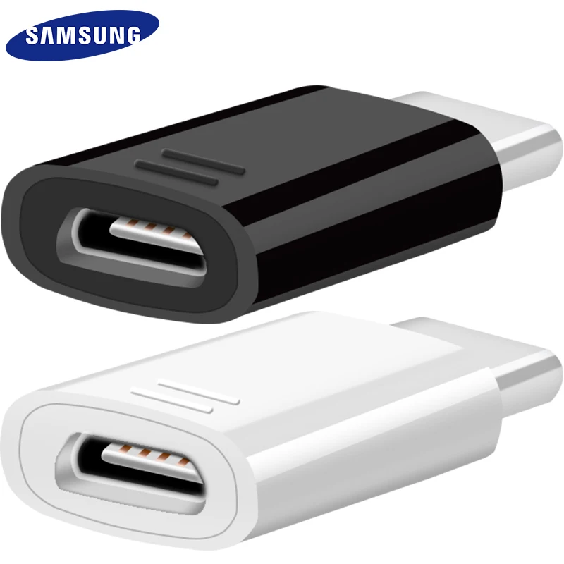 Конвертер Micro USB в Type C Samsung S9 S8 plus оригинальный адаптер для быстрой зарядки зарядка